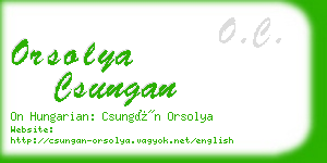 orsolya csungan business card